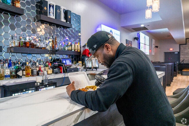 Stop in to Bronzeville Kitchen and Lounge in Halyard Park for a delicious lunch.