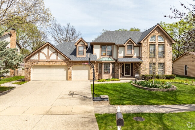 Tudor Revival homes can be found in the Huntington Hill neighborhood.