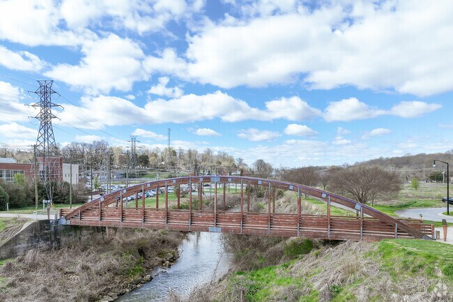 The Salem Creek Greenway stretches south of Innovation Quarter.