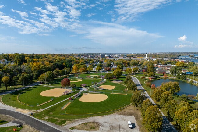 Riverside Park in Park Hill has multiple baseball fields to play in.