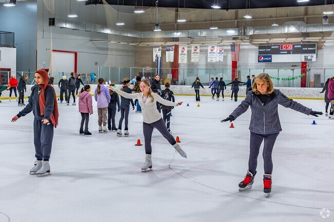 McConnell residents can get ice skating lessons at the nearby Greensboro Ice House.