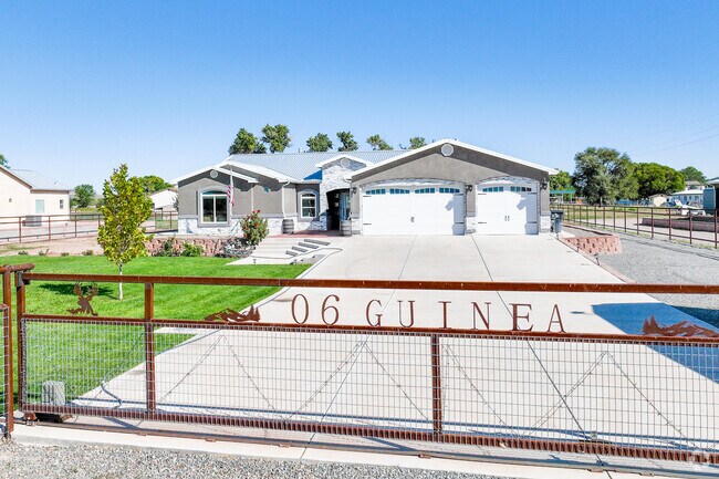 Home owners in Los Chavez take pride in their homes which can be seen with custom iron work.