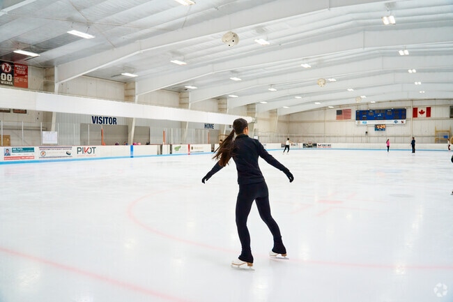 The ice rink in Fairgrounds park is a popular local amenity in South End.