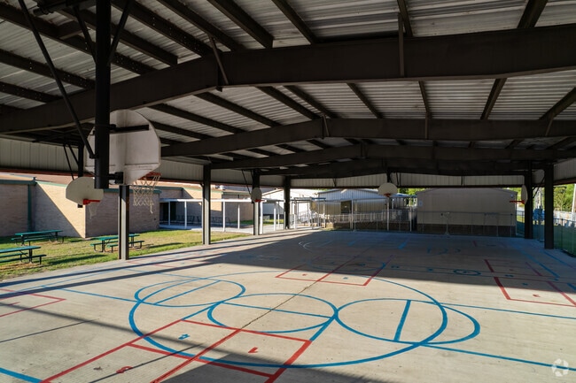 Shoot some hoops at Timbers Elementary School in Atascocita.