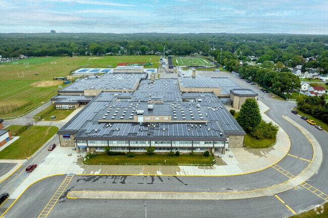 Centereach High School welcomes students.