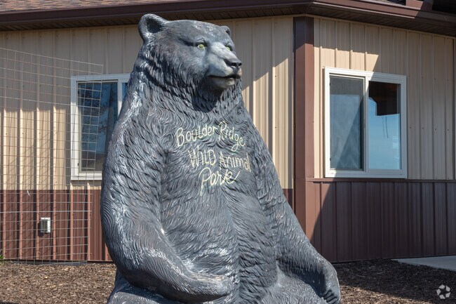 Visitors of Boulder Ridge Zoo, in Bowne Township, can feed giraffes and goats.