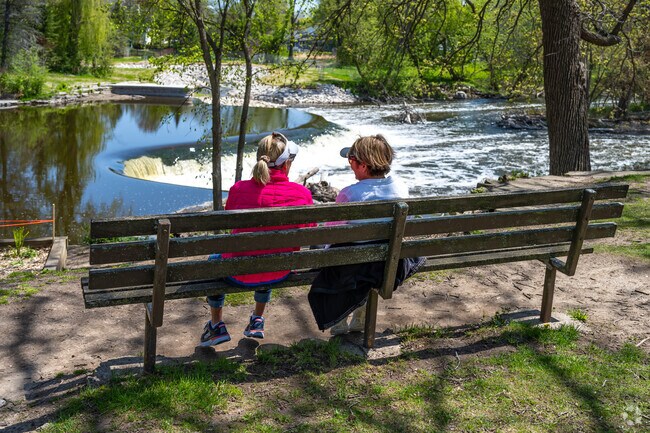 The Milwaukee River runs through Kletzsch Park and is great for fishing or meeting a friend.