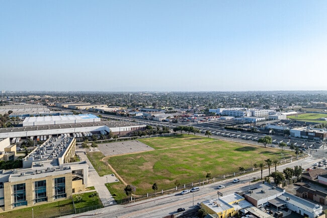 Students can stretch their legs on the large field at South East Middle School in South Gate.
