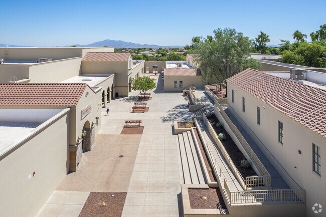 Students enjoy their break time in the play area at Verrado Middle School in Buckeye.