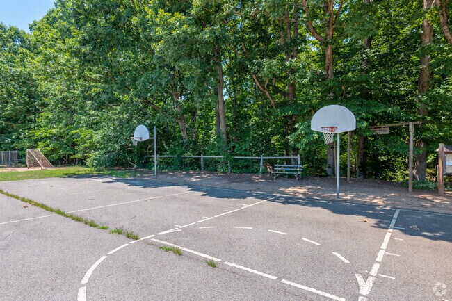 Basketball courts at Randolph Elementary School.