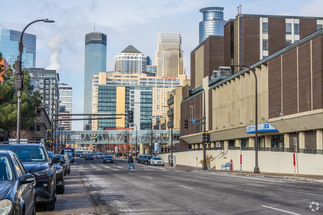 A view towards downtown in Elliot Park.