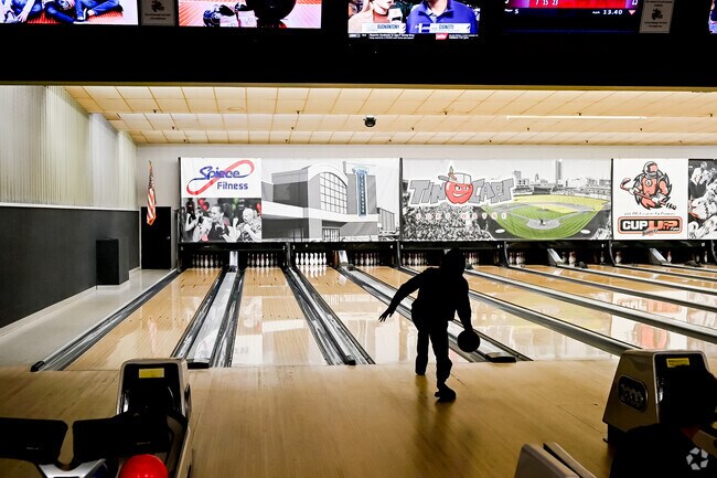 A young person spends their afternoon bowling at Georgetown Entertainment near Blackhawk.