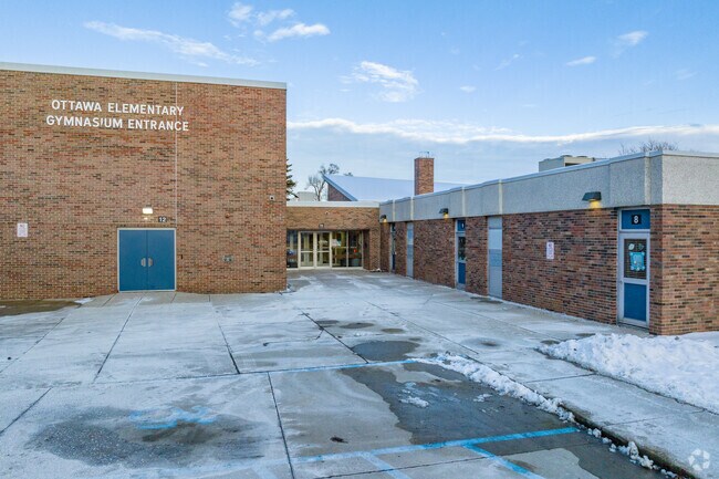 Gymnasium entrance at Ottawa Elementary School in Clinton Township.