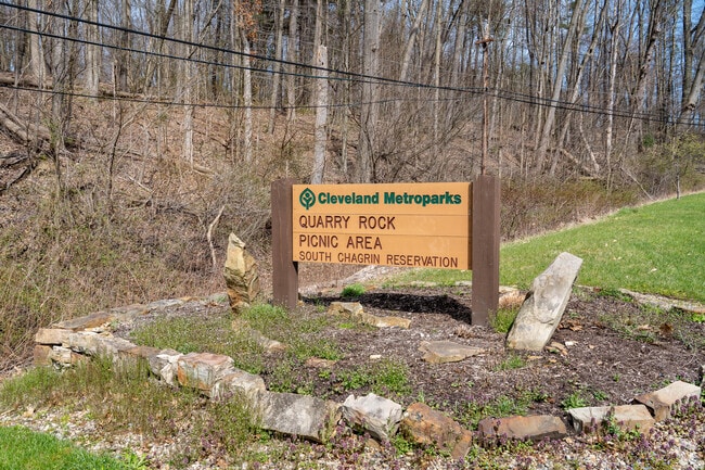 The Quarry Rock Picnic area in Bentleyville offers views of waterfalls and hiking trails.