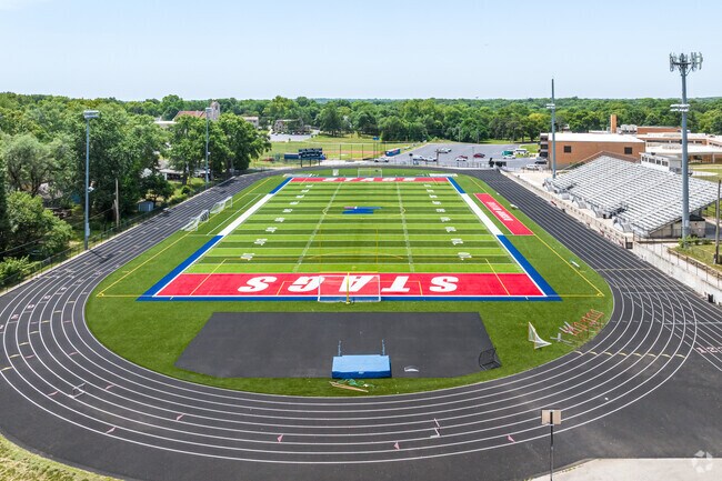Bishop Miege High School mascot is the Stags.