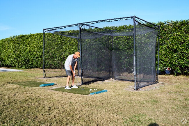 If the nearby golf clubs are too full, you can always practice without leaving Tropical Breeze.