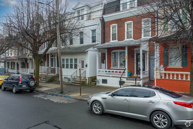 Traditional Row Homes in 1st Ward in Allentown, PA are common sights throughout the area.