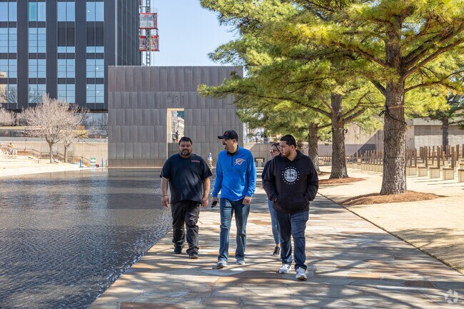 Oklahoma City National Memorial stands near the heart of the Arts District.