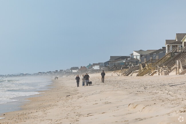 Surf City and Topsail Beach near Hampstead has miles of sandy beach and easy access for residents.