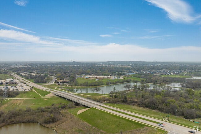 Aerial view of Bailey Lake Park in Burleson.