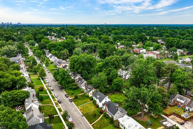 Colonial Place is a tree-lined neighborhood in Richmond with well-maintained homes and gardens.