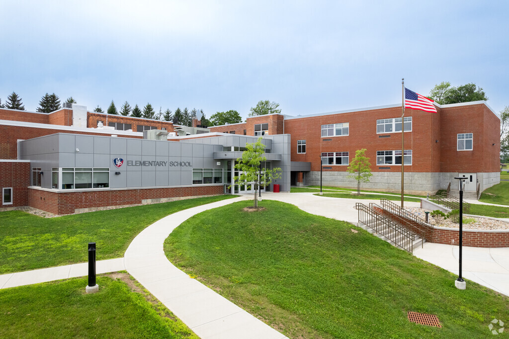 Adirondack Academy is a large campus with a middle and high school attached on the campus.