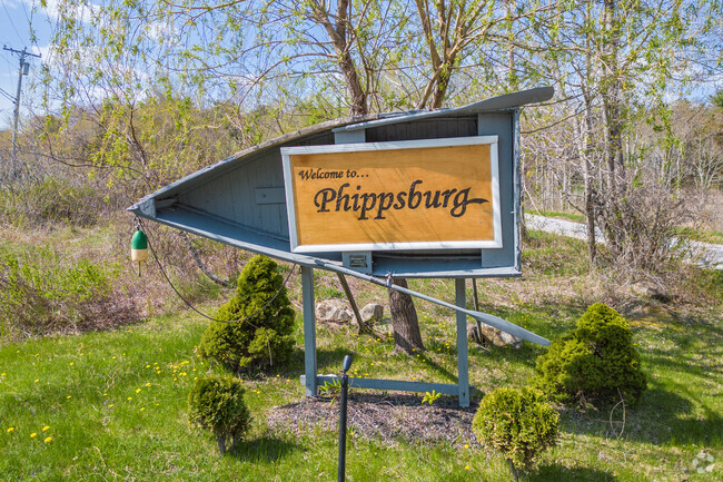 The iconic welcome to Phippsburg sign is located on route 209 in Phippsburg.