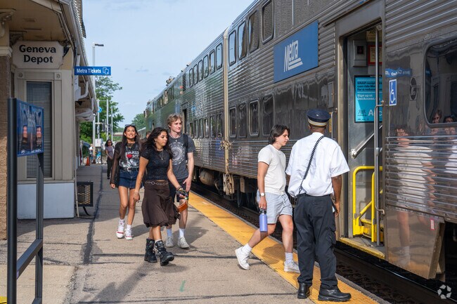 Nelson Lake residents can catch the Metra at the Geneva Depot.