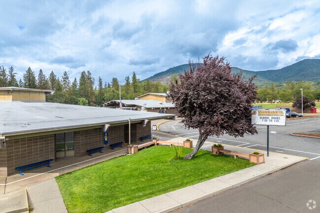 Manzanita Elementary School serves over 300 students yearly.