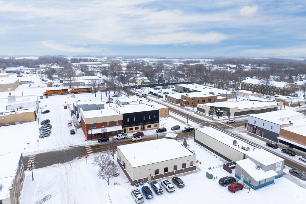 Cokato's small downtown area features several local restaurants and other businesses.