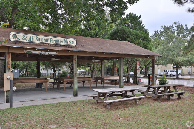The South Sumter farmers market operates in Savage Glover on weekends.