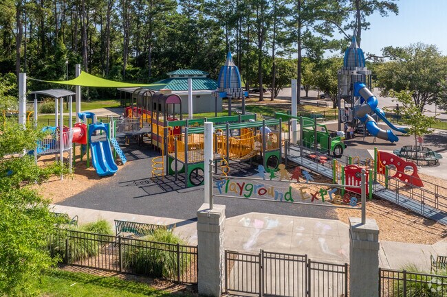 Medal of Honor playground in Berkleigh has a large variety of structures to play on.