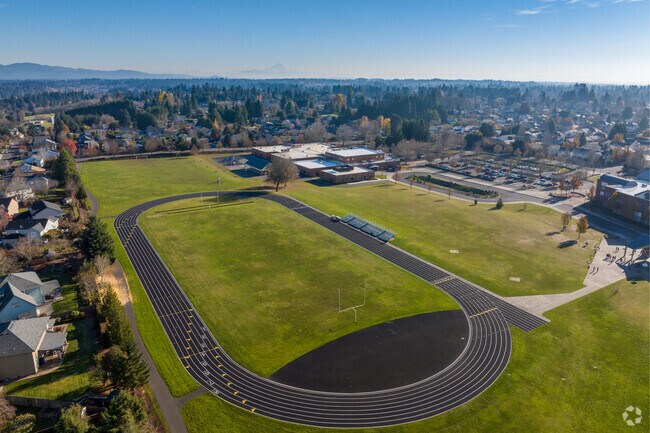 Jefferson Middle School shares a track with Felida Middle School.