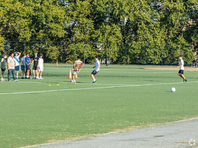 Harris Park in Kingsbridge Heights has multiple sports areas for residents to play.