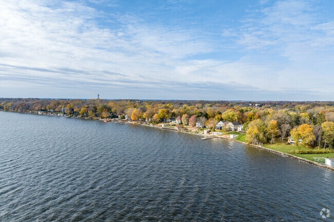 Maple Bluff is on the eastern shore of Lake Mendota.