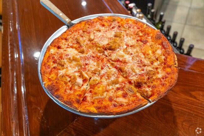 The chicken parmesan pizza at Zachary's in West Long Branch is a classic!