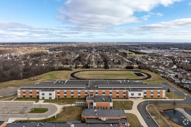 Baker Middle School aerial view.