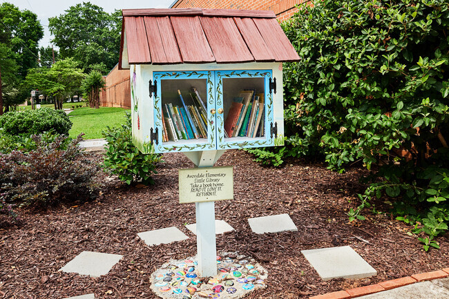Avondale Elementary School also has a little library on the grounds.