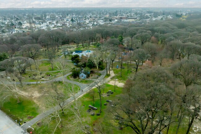 Valley Stream State Park is a 97-acre park in the heart of Valley Stream, with nature trails.