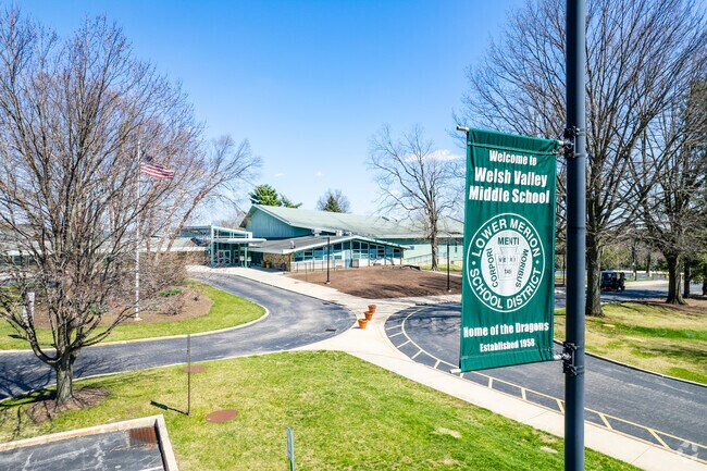 Welsh Valley Middle School serves the Bryn Mawr community with a reputation for academic excellence and modern facilities.