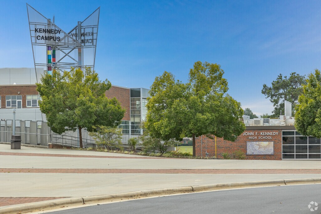 J. F. Kennedy High School is located just east of downtown Winston-Salem.