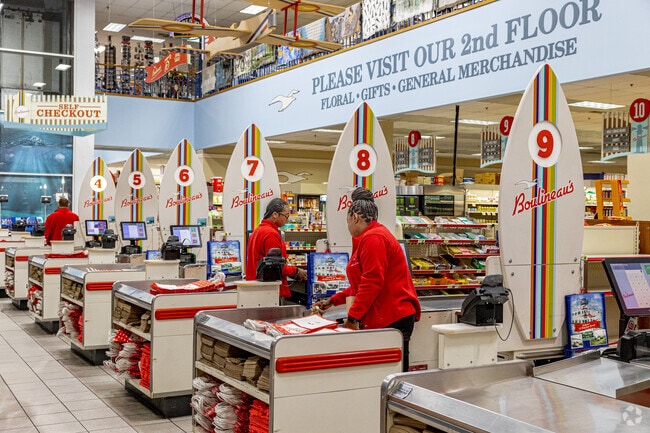There are two floors of merchandise at Boulineau's Foods Plus in Cheery Grove Beach.
