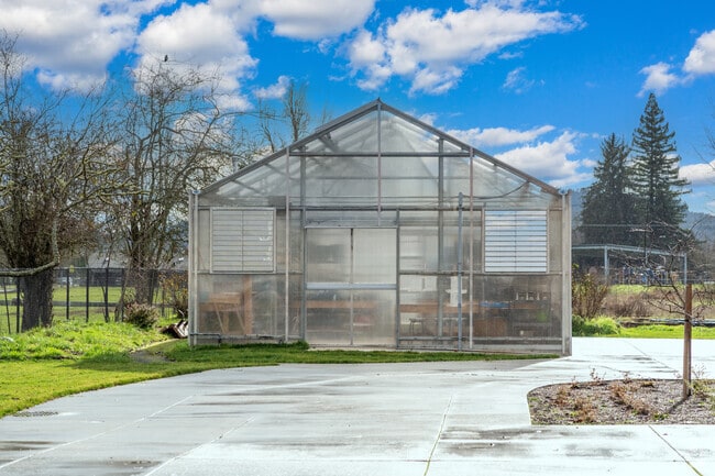 Kalapuya High School has a greenhouse on site in the Bethel neighborhood of Eugene.
