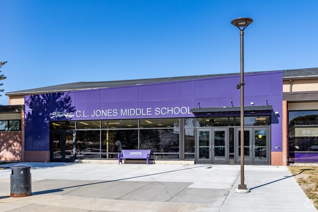 C.L. Jones Middle School is connected the Minden High School.