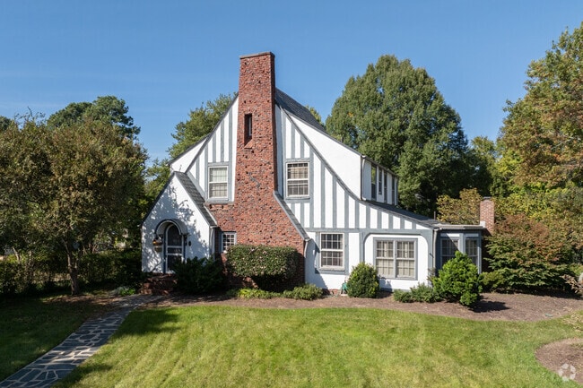 Distinctive Tudor Revival style homes can be found throughout the Laburnum Park neighborhood.