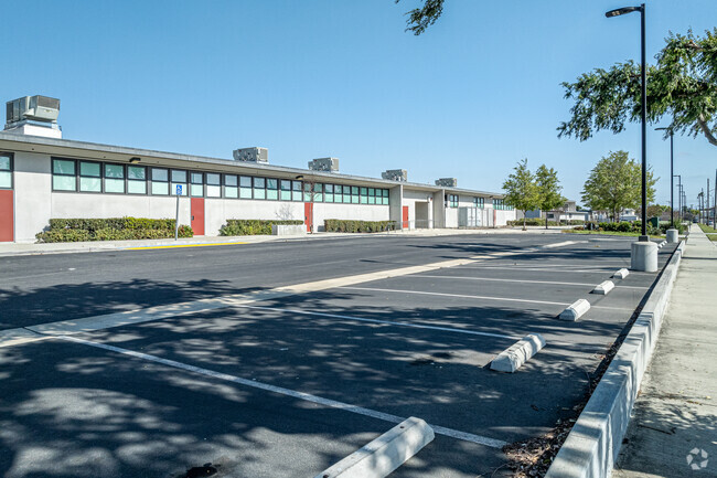 The parking lot at Corvallis Middle School in Norwalk.