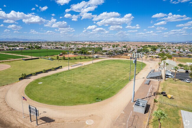 Touchdown moments on the football field at Arizona Lutheran Academy in Phoenix.