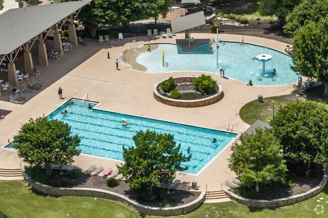 The community pool is a great place to cool off in Blanco River District.
