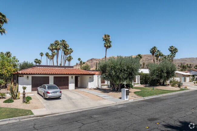 Terracotta roofs help to cool homes from the desert heat in the Indian Canyons neighborhood.