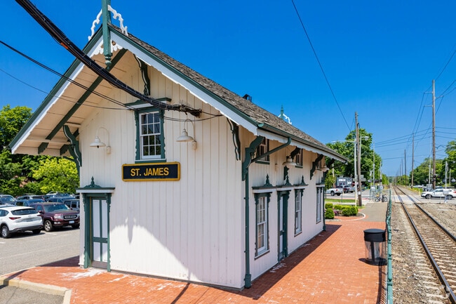 The Saint James train station offers easy access to nearby destinations.